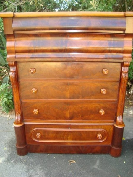 HANDSOME-VICTORIAN-MAHOGANY-CHEST-OF-DRAWERS.-123cm-x-53-x-154h