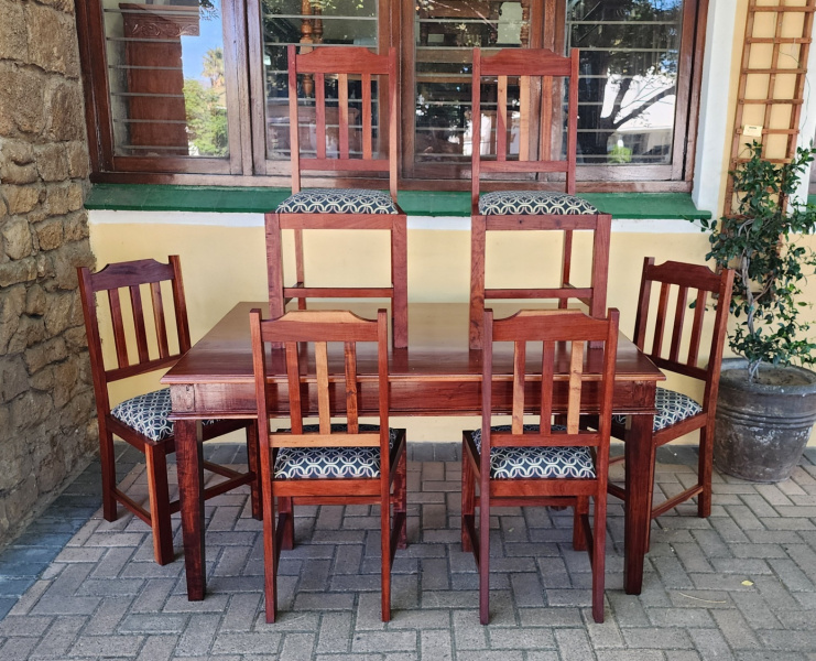 SET OF 6 IRONWOOD CHAIRS   PRICE: R1200 PER CHAIR