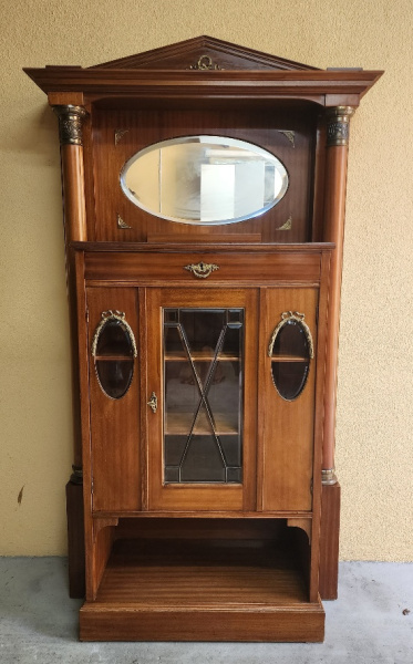 FRENCH EMPIRE STYLE CABINET, PRICE: POA , 102CM X 42 X 192H