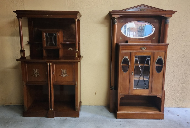 FRENCH EMPIRE STYLE CABINETS, POA
